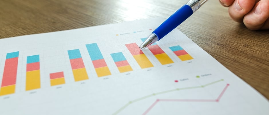 graphs and chart on paper